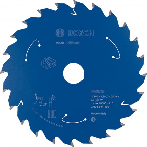 BOSCH Ostrze do piły tarczowej bezprzewodowej for Wood 140x20x1,8/1,3x24T 2608644499