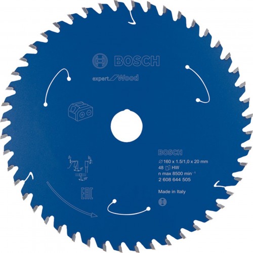 BOSCH Ostrze do piły tarczowej bezprzewodowej Expert for Wood 160x20x1,5/1x48T 2608644505