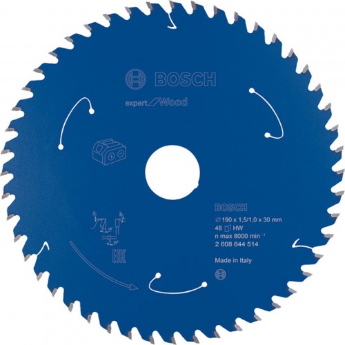 BOSCH Ostrze do piły tarczowej bezprzewodowej Expert for Wood 190 x 1,5/1 x 30 2608644514