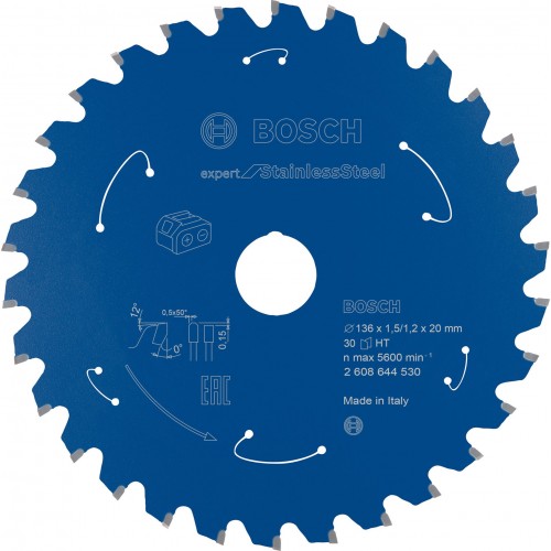 BOSCH Ostrze Expert for Stainless Steel 136x1,5/1x20 T24 2608644530