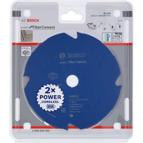 BOSCH Ostrze do piły tarczowej 165x20x1,8/1,2x4T 2608644555 BOSCH Ostrze do piły tarczowej 165x20x1,8/1,2x4T 2608644555