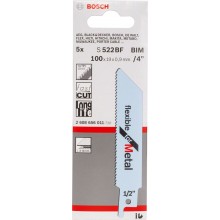 BOSCH Brzeszczot do piły szablastej S 522 BF Flexible for Metal 5 Szt. 2608656011