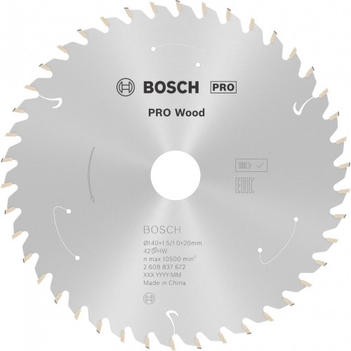 BOSCH Tarcza pilarska PRO Wood cordless Circular Saw Blade 140x20x1,5/1,0x42T 2608837672