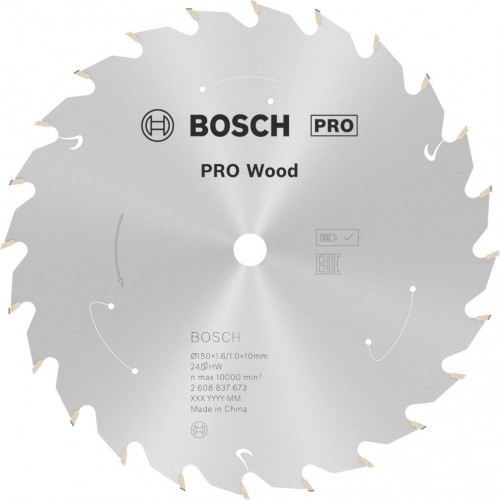 BOSCH Tarcza pilarska PRO Wood cordless Circular Saw Blade 150x10x1,6/1,0x24T 2608837673