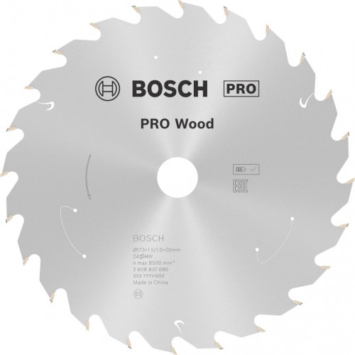 BOSCH Tarcza pilarska PRO Wood cordless 173x20x1,5/1,0x24T 2608837690