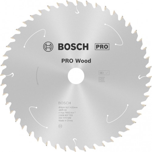 BOSCH Tarcza pilarska PRO Wood cordless 184x20x1,6/1,1x48T 2608837703