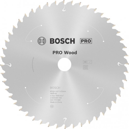 BOSCH Tarcza pilarska PRO Wood cordless 190x20x1,6/1,1x48T 2608837705