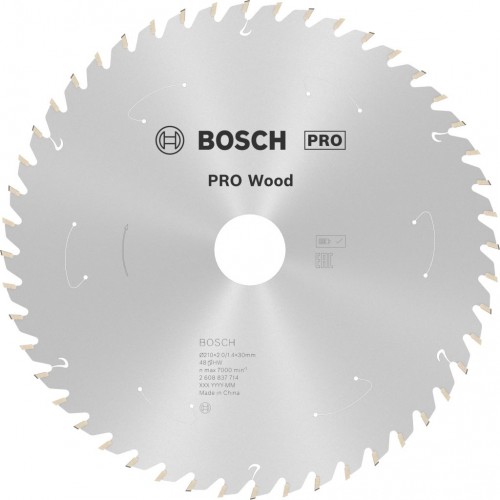 BOSCH Tarcza pilarska PRO Wood cordless 210x30x1,7/1,2x48T 2608837714