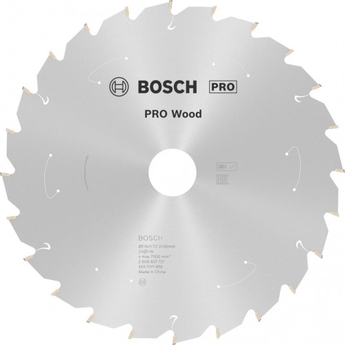 BOSCH Tarcza pilarska PRO Wood cordless 216×1,7/1,2×30 T24, 2608837721
