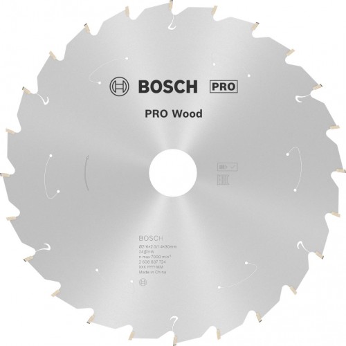 BOSCH Tarcza pilarska PRO Wood cordless 216x30x1,7/1,2x24T 2608837724