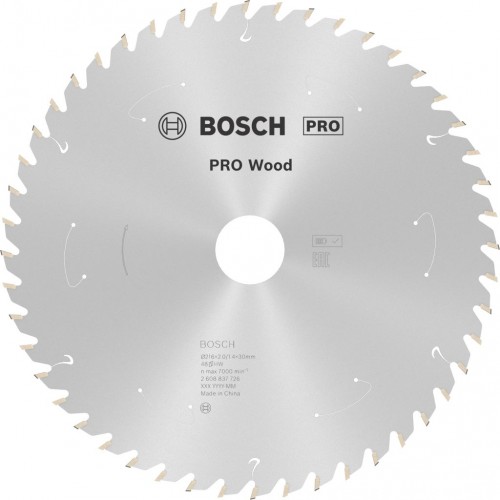 BOSCH Tarcza pilarska PRO Wood cordless 216x30x1,7/1,2x48T 2608837726