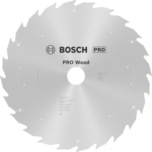 BOSCH Tarcza pilarska PRO Wood cordless 254x30x2,2/1,6x24T 2608837733