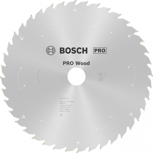 BOSCH Tarcza pilarska PRO Wood cordless 254x30x2,2/1,6x40T 2608837734