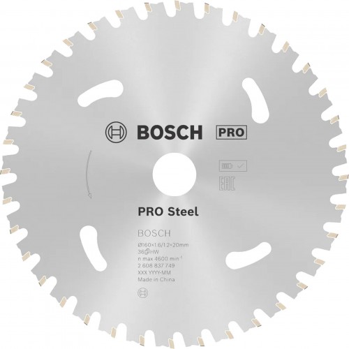 BOSCH Bezprzewodowa tarcza pilarska do stali PRO Steel cordless, 136x1,6x20mm 2608837746 BOSCH Bezprzewodowa tarcza pilarska do stali PRO Steel cordless, 136x1,6x20mm 2608837746