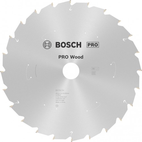 BOSCH Tarcza pilarska PRO Wood cordless 254X2.2/1.6X30X24T 2608842237