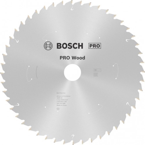 BOSCH Tarcza pilarska PRO Wood cordless 254X2.2/1.6X30X48T 2608842239