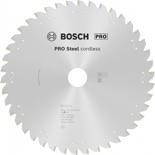 BOSCH Tarcza pilarska PRO Steel cordless, 203 × 1,8 × 25,4 mm 2608846859