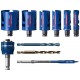 BOSCH Zestaw pił otwornic EXPERT Construction Material, 10 szt. 2608900490