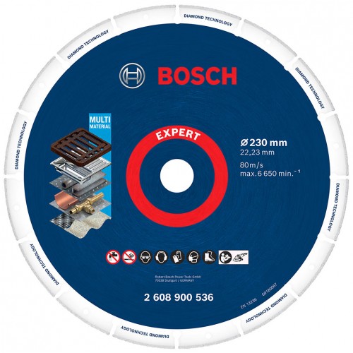 BOSCH Duża tarcza tnąca EXPERT Diamond Metal Wheel, 230 x 22,23 mm 2608900536