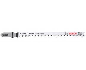 BOSCH Brzeszczoty do wyrzynarek EXPERT ‘Wood 2-side clean’ T 308 BO, 5 szt. 2608900555
