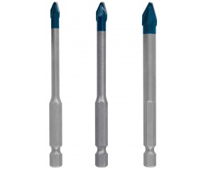 BOSCH Zestaw wierteł EXPERT HardCeramic HEX-9 5/6/8 mm, 3 szt. 2608900595