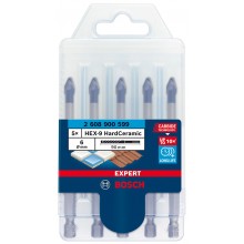 BOSCH Zestaw wierteł do dachówek EXPERT HardCeramic HEX-9 6 mm, 5 szt. 2608900599