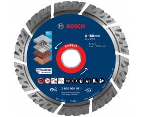 BOSCH Diamentowa tarcza tnąca EXPERT MultiMaterial 150 x 22,23 x 2,4 x 12 mm 2608900661