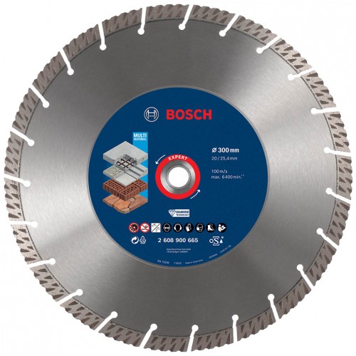 BOSCH Diamentowa tarcza tnąca EXPERT MultiMaterial 300 x 20/25,40 x 3 x 15 mm 2608900665