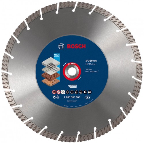 BOSCH Diamentowa tarcza tnąca EXPERT MultiMaterial 350 x 20/25,40 x 3,3 x 15 mm 2608900666