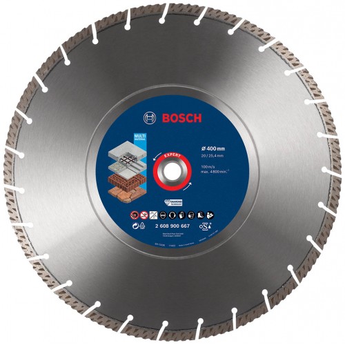 BOSCH Diamentowa tarcza tnąca EXPERT MultiMaterial 400 x 20/25,40 x 3,3 x 12 mm 2608900667