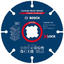 BOSCH Tarcza tnąca EXPERT Carbide Multi Wheel X-LOCK 125 mm, 22,23 mm 2608901193