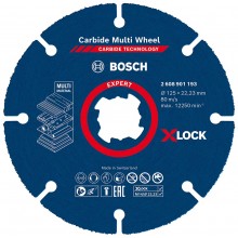 BOSCH Tarcza tnąca EXPERT Carbide Multi Wheel X-LOCK 125 mm, 22,23 mm 2608901193