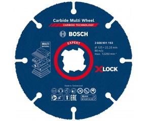 BOSCH Tarcza tnąca EXPERT Carbide Multi Wheel X-LOCK 125 mm, 22,23 mm 2608901193