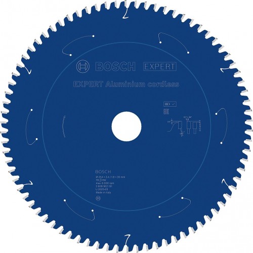 BOSCH Tarcza pilarska EXPERT Aluminium cordless, 254 × 2,4/1,8 × 30 mm, T78 2608902191