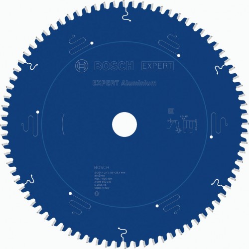 BOSCH Tarcza pilarska EXPERT Aluminium, 254 × 2,4 / 1,8 × 25,4 mm, T80 2608902243