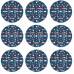 BOSCH EXPERT O780 Foil Sanding Disc Set, 150 mm, G80 (3x); G120 (3x); G180 (3x), 9 pcs