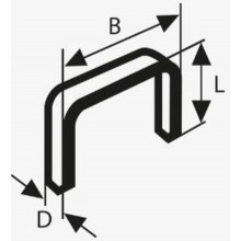 BOSCH Zszywka z drutu płaskiego, typ 52, 12,3 x 1,25 x 8mm 2609200205