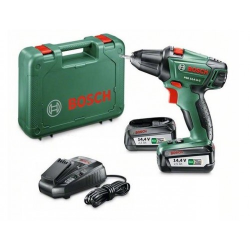 BOSCH PSR 14,4 LI-2 wkrętarka akumulatorowa + 2 akumulatory 060397340P