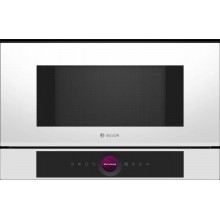 Bosch Serie 8 Kuchenka mikrofalowa do zabudowy Biały BFL7221W1
