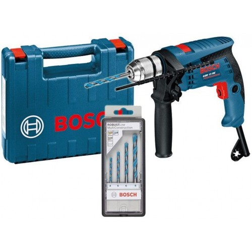 BOSCH GSB 13 RE Wiertarka udarowa + zestaw wierteł Robust Line CYL-9 0601217103