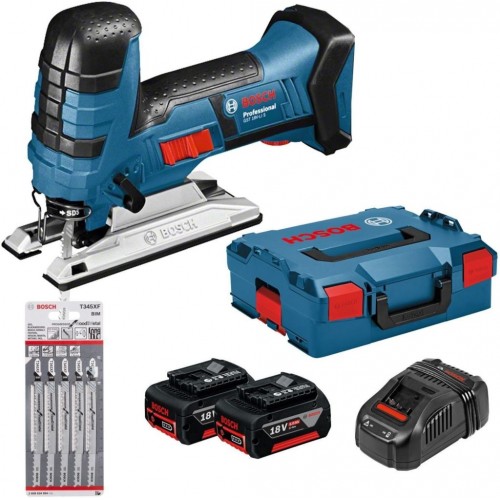 BOSCH GST 18 V-LI S Wyrzynarka akumulatorowa + 5-częściowy zestaw brzeszczotów 06015A5106 BOSCH GST 18 V-LI S Wyrzynarka akumulatorowa + 5-częściowy zestaw brzeszczotów 06015A5106