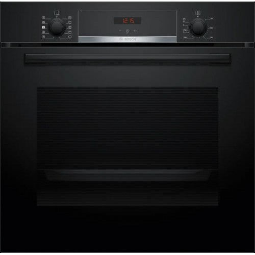 Bosch Serie 4 Piekarnik do zabudowy z funkcją pary 60 x 60 cm Czarny HQA534EB3