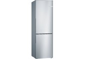 Bosch Seria 4 Lodówka wolnostojąca z zamrażarką, 186 × 60 cm, stal nierdzewna, KGV36VLEA