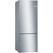 Bosch Serie 4 Lodówka z dolnym zamrażalnikiem wolnostojąca 191x70 cm KGV58VLEAS