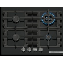 Bosch Serie 4 Płyta gazowa 60 cm Szkło hartowane, Czarny PNH6B6K40