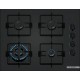 Bosch Serie 2 Płyta gazowa 60 cm Szkło hartowane, Czarny POH6B6K30