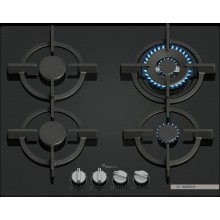 Bosch Serie 6 Płyta gazowa 60 cm Szkło hartowane, Czarny PPH6A6I10
