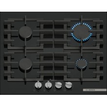 Bosch Serie 6 Płyta gazowa 60 cm Szkło hartowane, Czarny PPP6A6I40