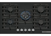 Bosch Serie 6 Płyta gazowa 75 cm Szkło hartowane, Czarny PPQ7A6I40