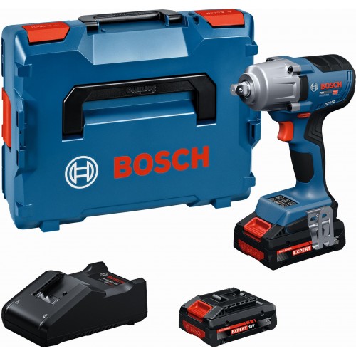 BOSCH GDS18V-450P PROFESSIONAL Akumulatorowe klucze udarowe, 2x4,0Ah, L-BOXX 06019K4302 BOSCH GDS18V-450P PROFESSIONAL Akumulatorowe klucze udarowe, 2x4,0Ah, L-BOXX 06019K4302